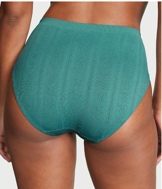 DUMMY - Panti Victoria Secret sin costura pierna alta verde aqua  - S